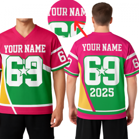 AOP Overlap V-Neck Mesh Football Jersey Ver 2