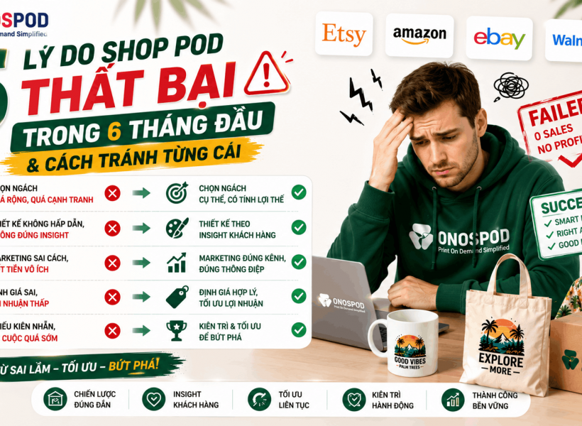 5 Lý Do Shop POD Thất Bại