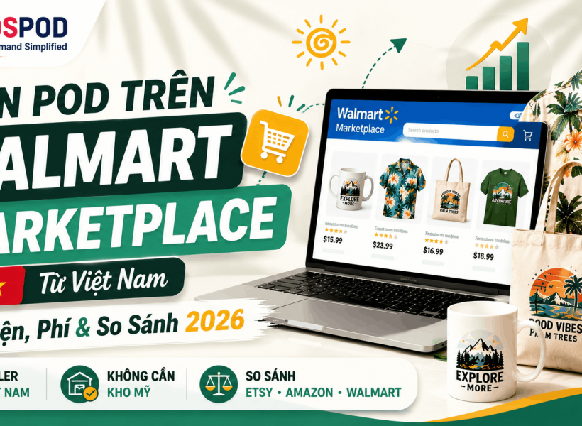 Bán POD Trên Walmart Marketplace Từ Việt Nam