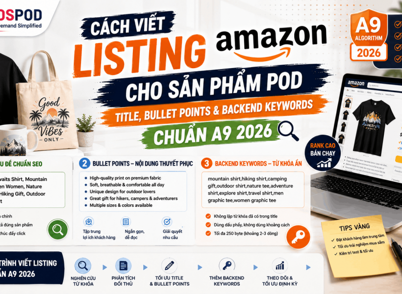 Cách Viết Listing Amazon Cho Sản Phẩm POD