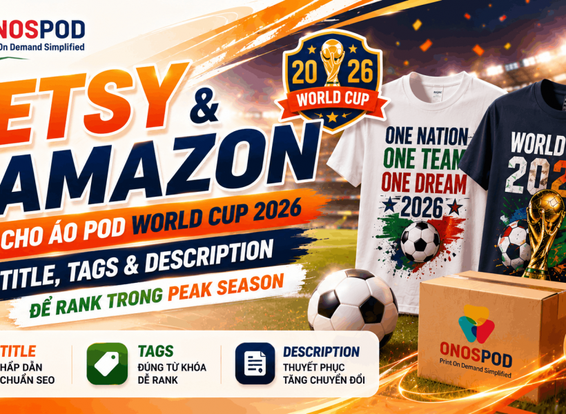 Cách Viết Listing Etsy & Amazon Cho Áo POD World Cup 2026