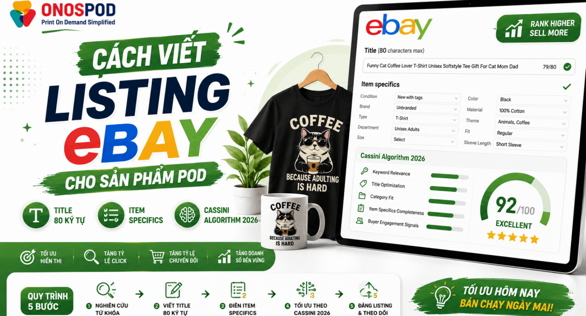 Cách Viết Listing eBay Cho Sản Phẩm POD