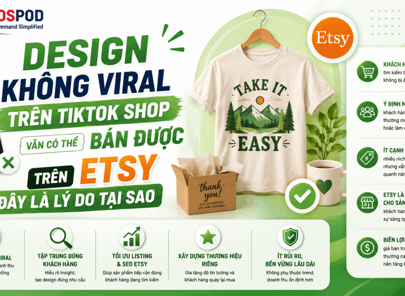 Design Không Viral Trên TikTok Shop Vẫn Có Thể Bán Được Trên Etsy