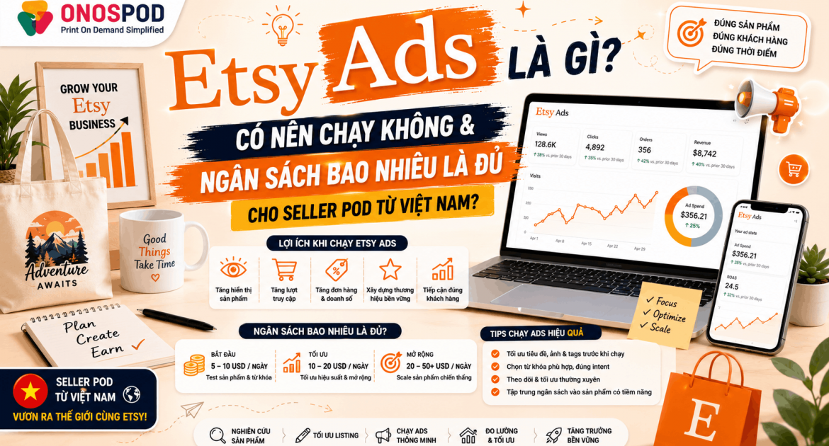 Etsy Ads là gì có nên chạy seller POD