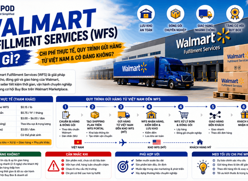 Walmart Fulfillment Services (WFS) Là Gì — Chi Phí Thực Tế, Quy Trình Gửi Hàng Từ Việt Nam & Có Đáng Không? 1 Walmart Fulfillment Services 1
