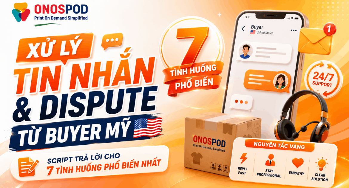 Xử Lý Tin Nhắn Và Dispute Từ Buyer Mỹ — Script Trả Lời Cho 7 Tình Huống Phổ Biến Nhất