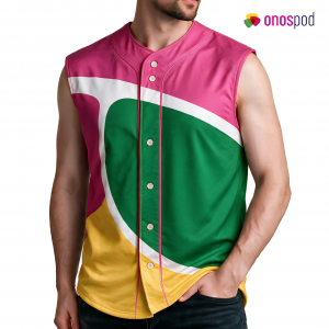 All-Over Print Sleeveless Baseball Jersey