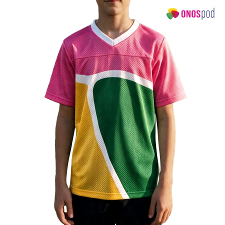 Home 49 AOP Kids and Youth Mesh V-Neck Football Jersey