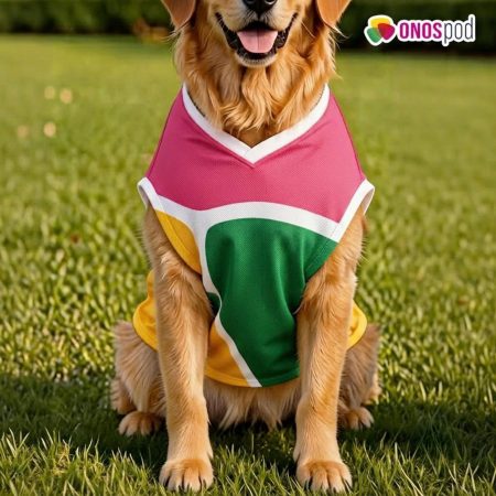 Home 48 All-Over Print Overlap V-Neck Pet Jersey