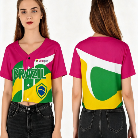 Home 47 Crop Top Baseball Jersey - No Piping