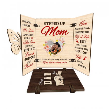 Custom Shape 2-Layer Wooden Greeting Card