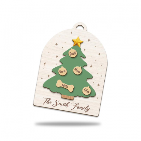 3 Layered Wooden Ornament