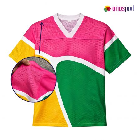 Home 47 AOP Overlap V-Neck Mesh Football Jersey with Extended Shoulder