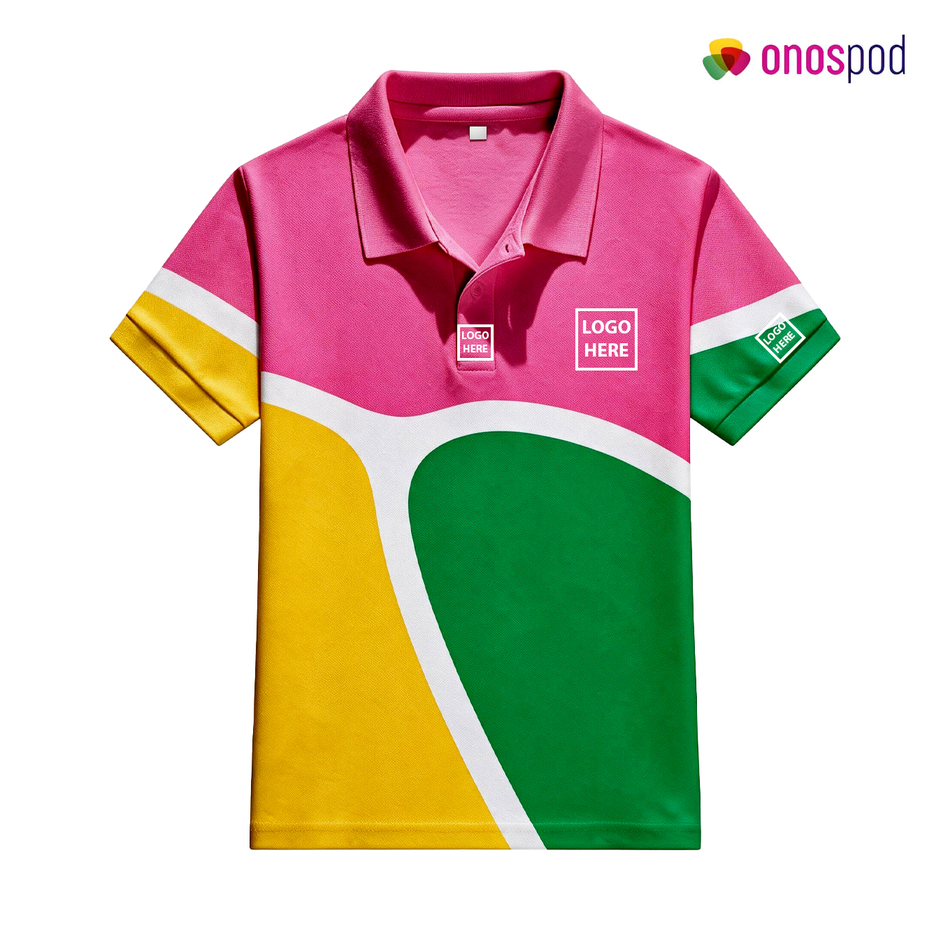All-Over Print and Embroidered Youth Polo Shirt 1 All-Over Print and Embroidered Youth Polo Shirt