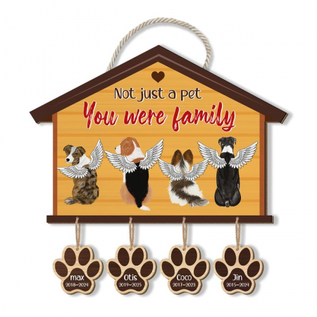 2 LAYERED Custom Shape Wood Sign With Wooden Tags