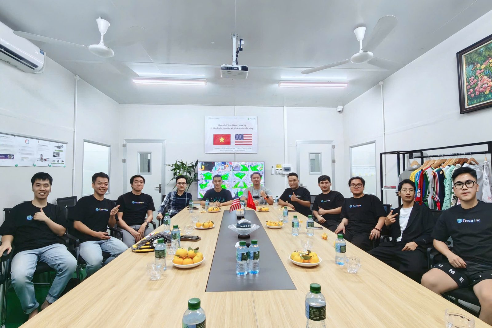 Shopify Print on Demand Supplier 12 International brand partners visiting Onospod Vietnam manufacturing facility