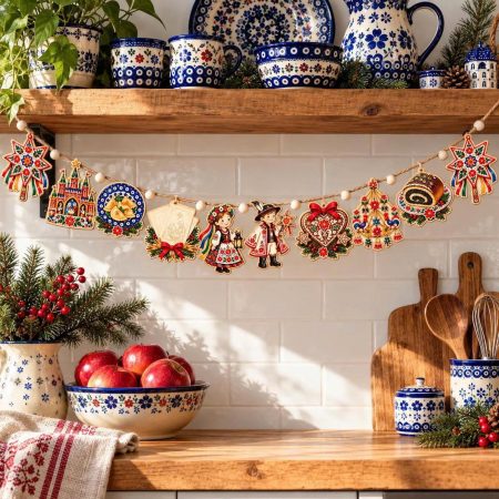 Wooden Ornament Garland