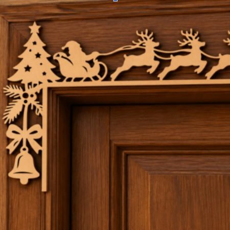 Home 48 Wooden Door Corner Sign - 1 layer
