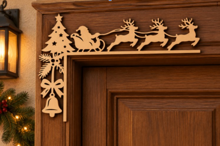 Wooden Door Corner Sign - 1 layer 1 Wooden Door Corner Sign - 1 layer